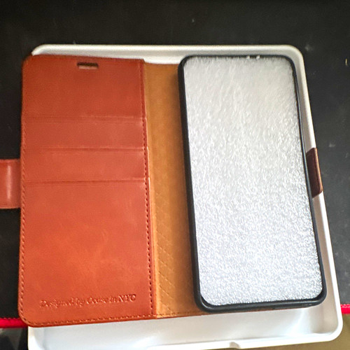 Ocase brown wallet case with - wallet,